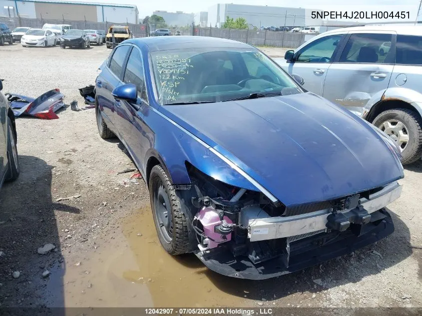 5NPEH4J20LH004451 2020 Hyundai Sonata Limited