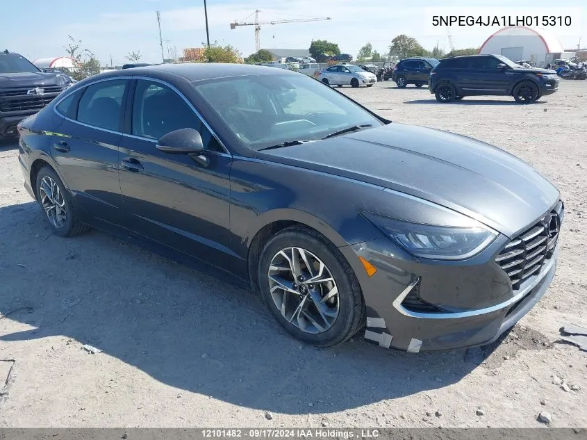 2020 Hyundai Sonata Se VIN: 5NPEG4JA1LH015310 Lot: 12101482