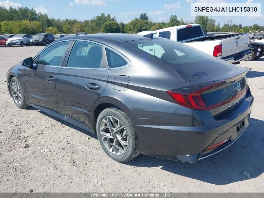 5NPEG4JA1LH015310 2020 Hyundai Sonata Se