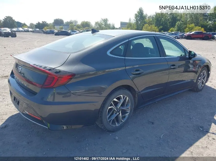 2020 Hyundai Sonata Se VIN: 5NPEG4JA1LH015310 Lot: 12101482