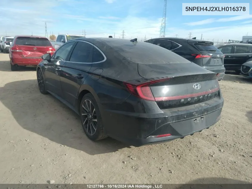 5NPEH4J2XLH016378 2020 Hyundai Sonata Ultimate