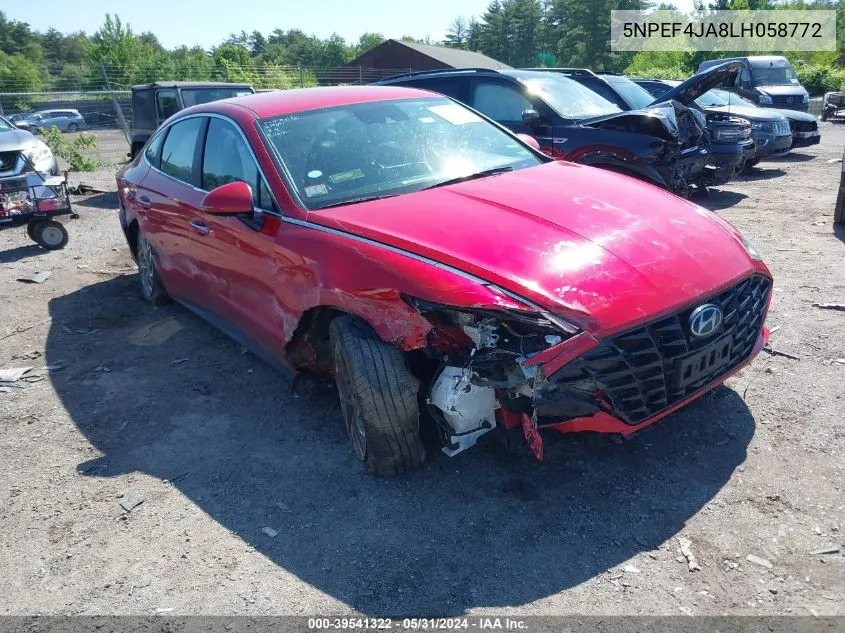 5NPEF4JA8LH058772 2020 Hyundai Sonata Sel