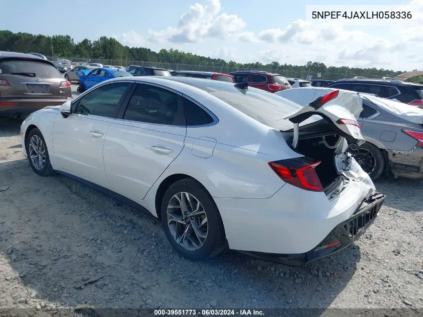 5NPEF4JAXLH058336 2020 Hyundai Sonata Sel