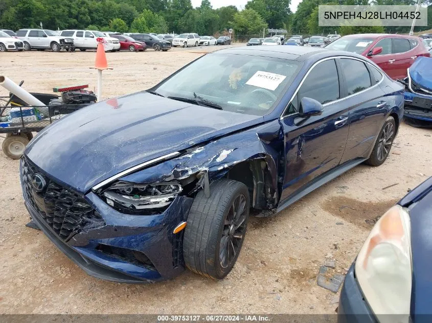 2020 Hyundai Sonata Limited VIN: 5NPEH4J28LH04452 Lot: 39753127