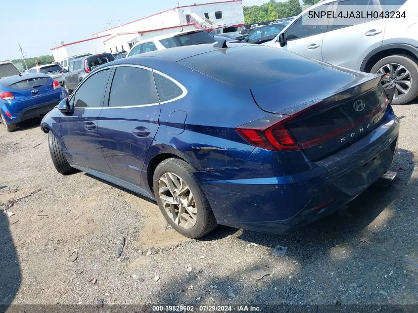 5NPEL4JA3LH043234 2020 Hyundai Sonata Sel