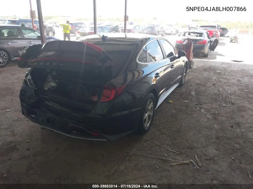 2020 Hyundai Sonata Se VIN: 5NPEG4JA8LH007866 Lot: 39883014