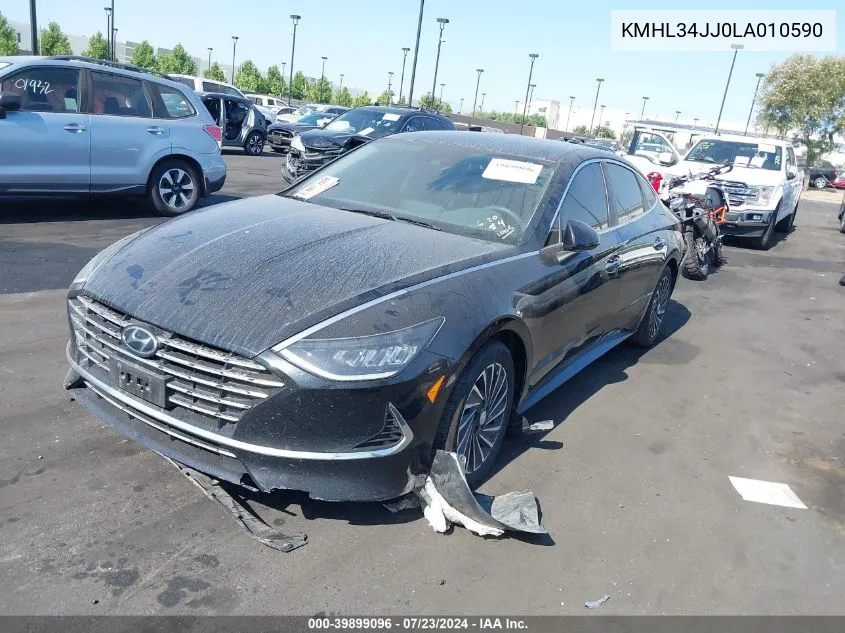 2020 Hyundai Sonata Hybrid Sel VIN: KMHL34JJ0LA010590 Lot: 39899096