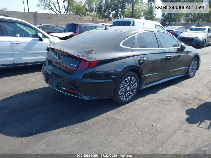 KMHL34JJ0LA010590 2020 Hyundai Sonata Hybrid Sel