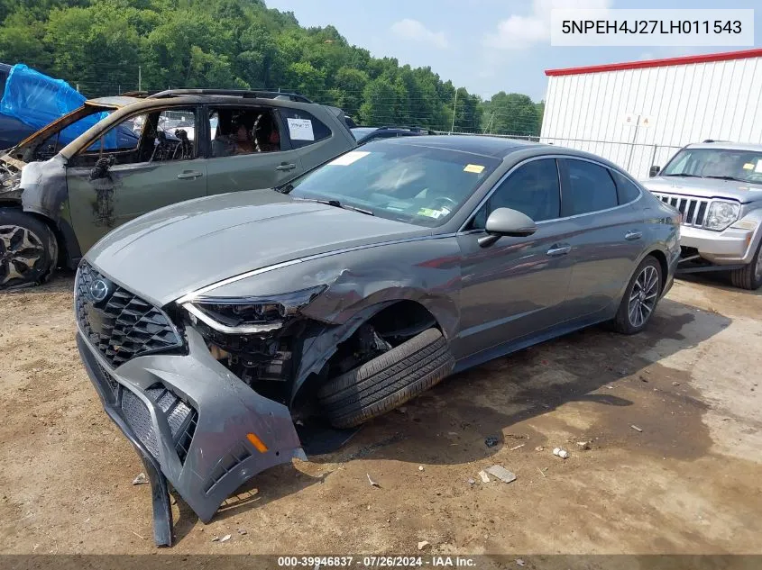 5NPEH4J27LH011543 2020 Hyundai Sonata Limited