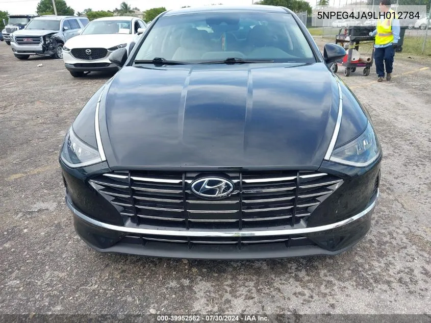 2020 Hyundai Sonata Se VIN: 5NPEG4JA9LH012784 Lot: 39952582