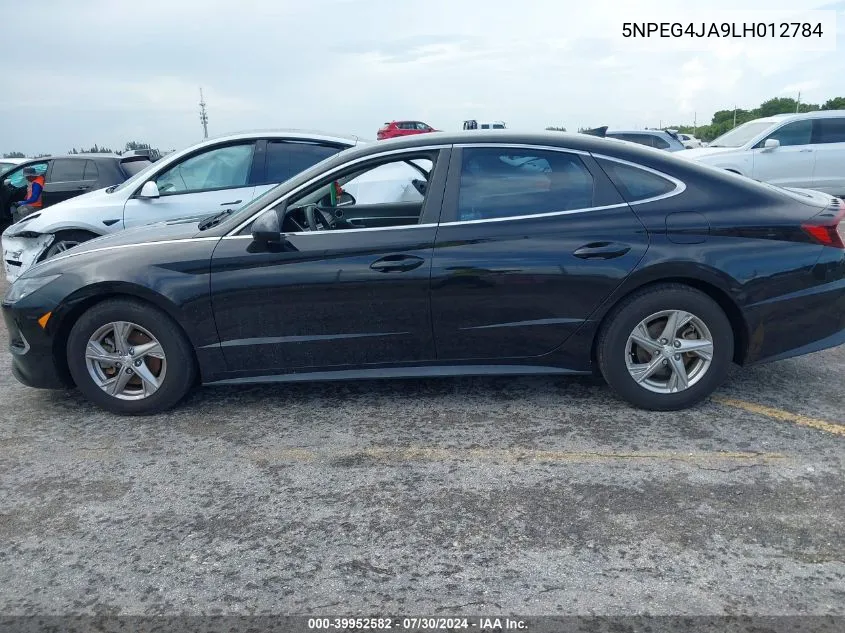 2020 Hyundai Sonata Se VIN: 5NPEG4JA9LH012784 Lot: 39952582