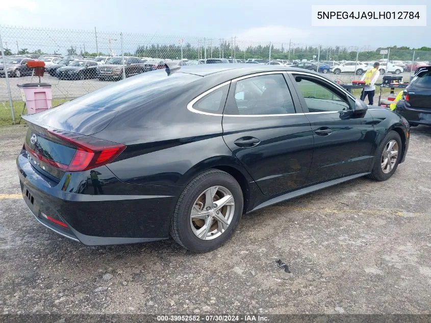 5NPEG4JA9LH012784 2020 Hyundai Sonata Se