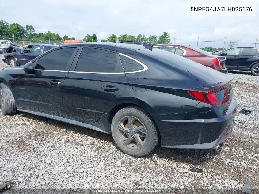 5NPEG4JA7LH025176 2020 Hyundai Sonata Se