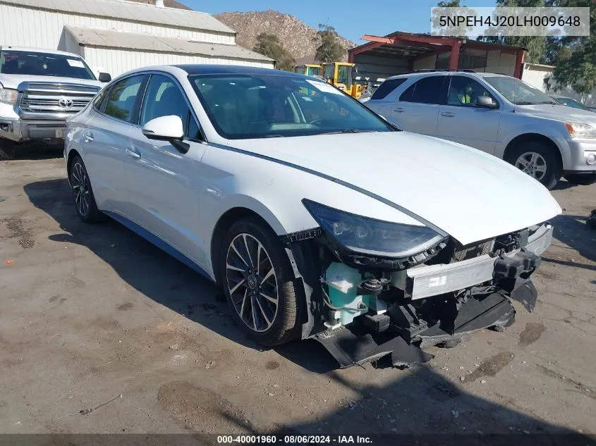 5NPEH4J20LH009648 2020 Hyundai Sonata Limited