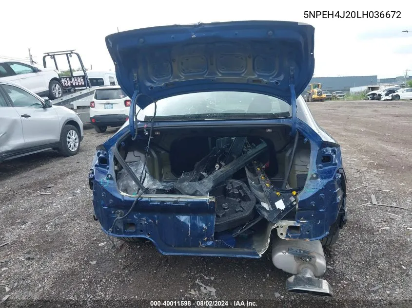 5NPEH4J20LH036672 2020 Hyundai Sonata Limited