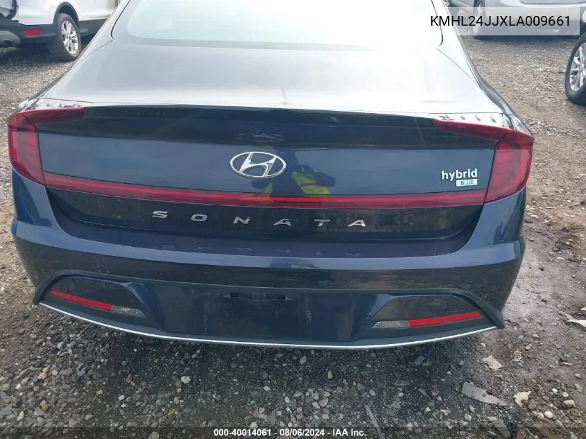 KMHL24JJXLA009661 2020 Hyundai Sonata Hybrid Blue