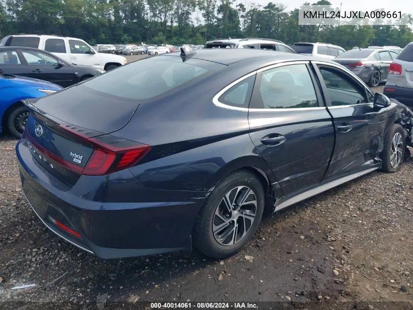 KMHL24JJXLA009661 2020 Hyundai Sonata Hybrid Blue