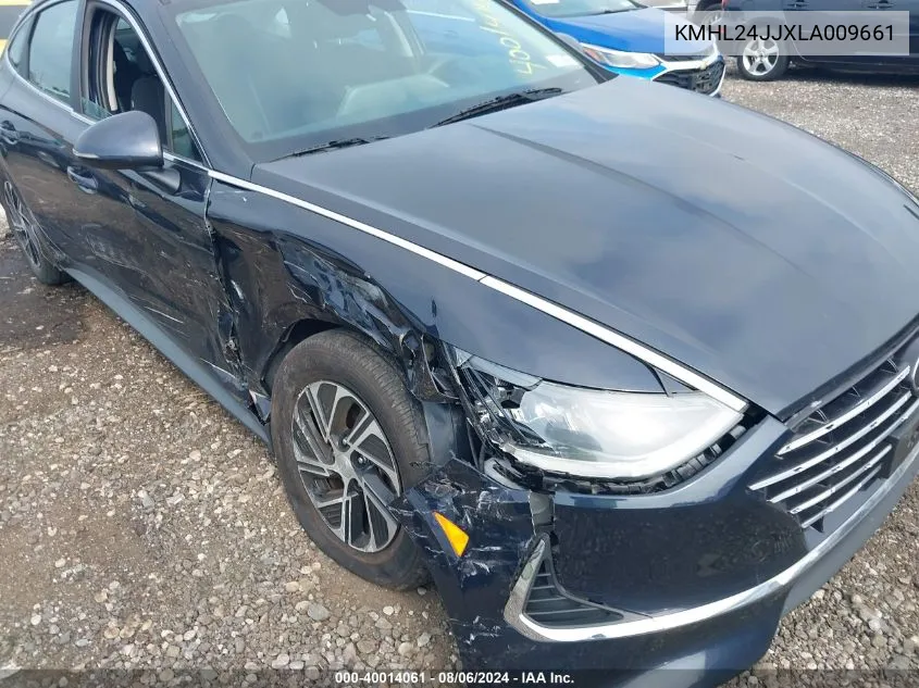 2020 Hyundai Sonata Hybrid Blue VIN: KMHL24JJXLA009661 Lot: 40014061