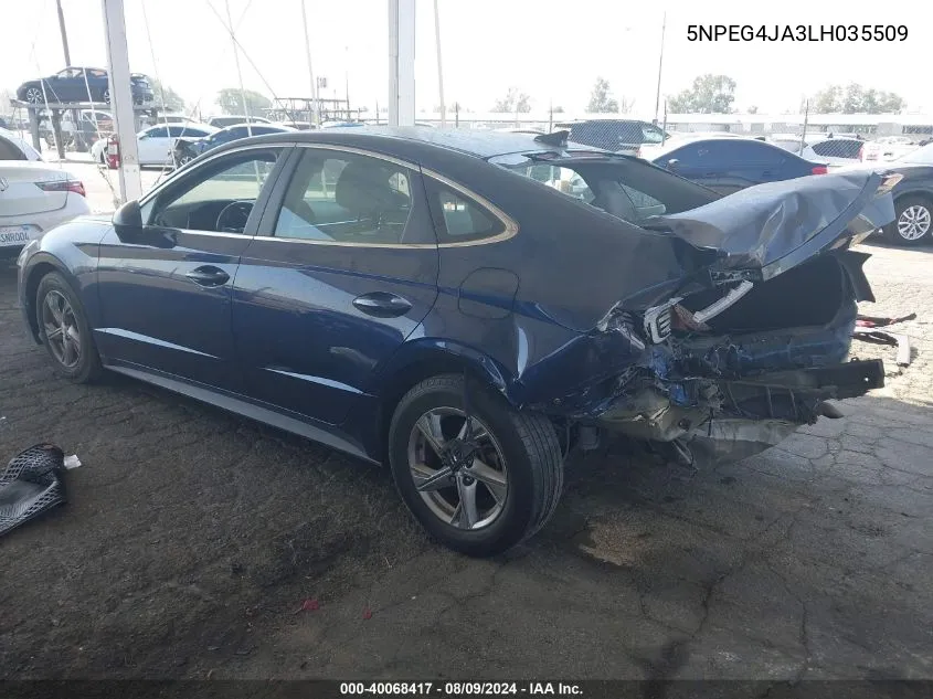 5NPEG4JA3LH035509 2020 Hyundai Sonata Se