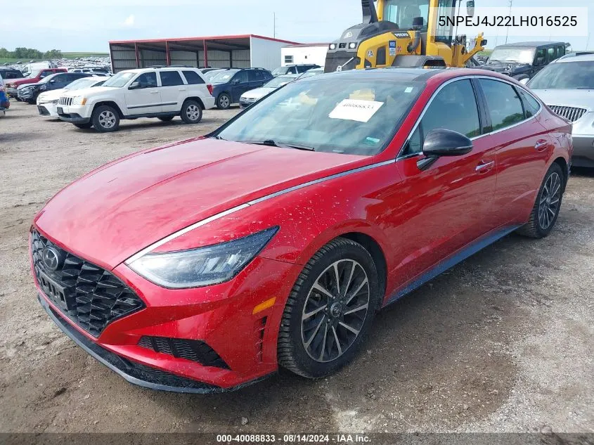 2020 Hyundai Sonata Sel Plus VIN: 5NPEJ4J22LH016525 Lot: 40088833