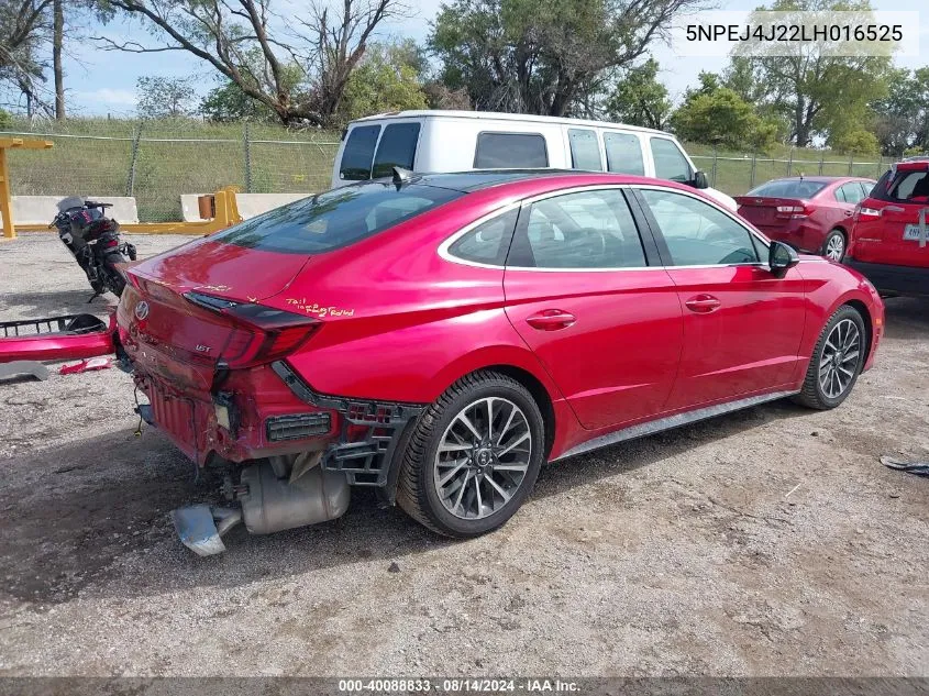 5NPEJ4J22LH016525 2020 Hyundai Sonata Sel Plus