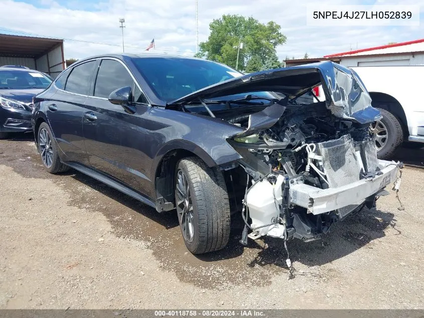 2020 Hyundai Sonata Sel Plus VIN: 5NPEJ4J27LH052839 Lot: 40118758