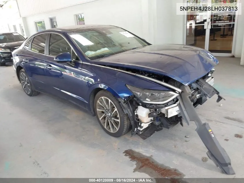 2020 Hyundai Sonata Limited VIN: 5NPEH4J28LH037813 Lot: 40120009