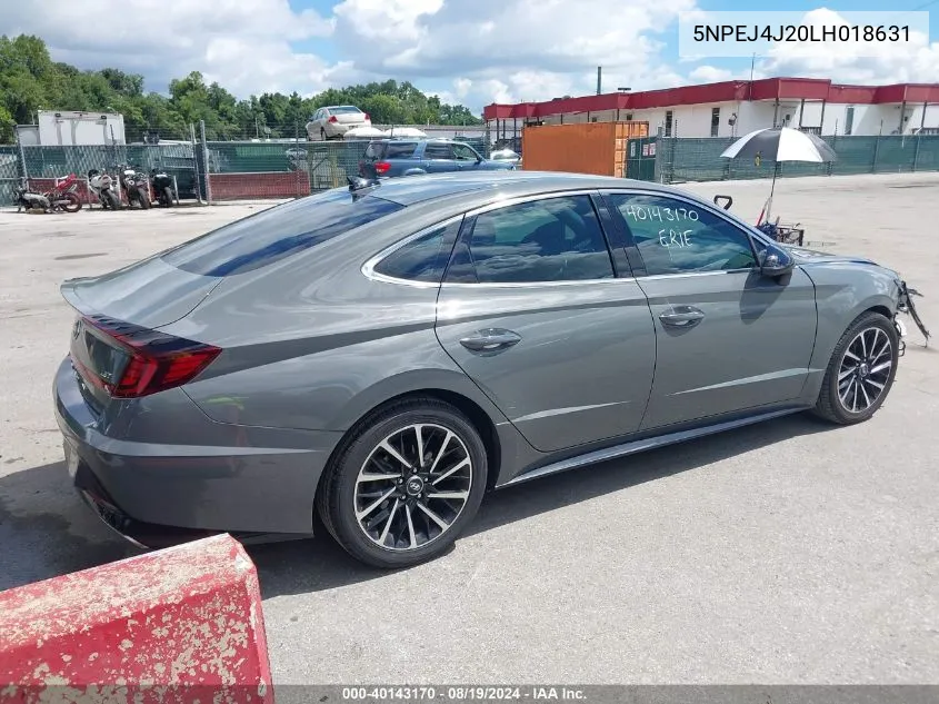 5NPEJ4J20LH018631 2020 Hyundai Sonata Sel Plus