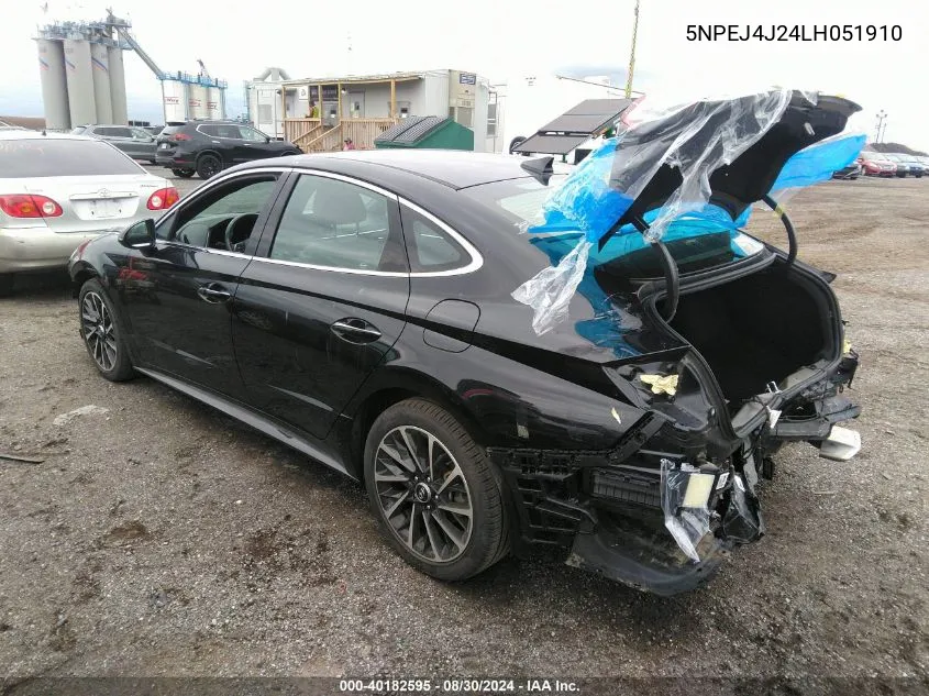 5NPEJ4J24LH051910 2020 Hyundai Sonata Sel Plus