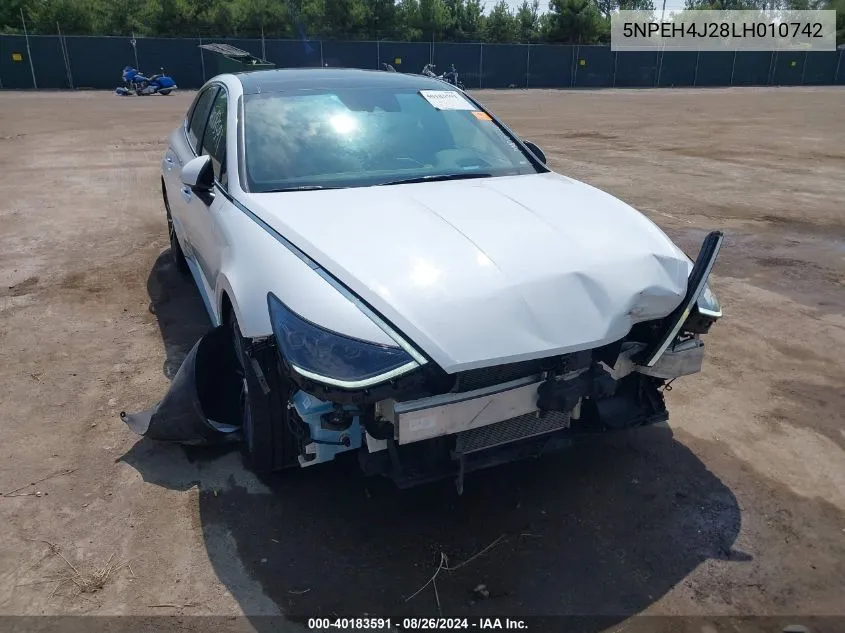 5NPEH4J28LH010742 2020 Hyundai Sonata Limited