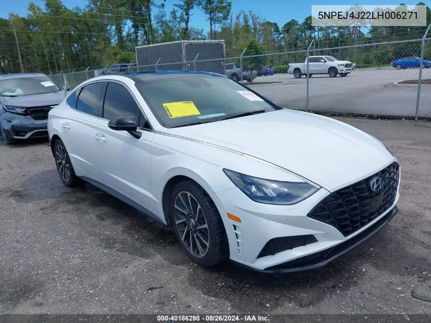 2020 Hyundai Sonata Sel Plus VIN: 5NPEJ4J22LH006271 Lot: 40186298