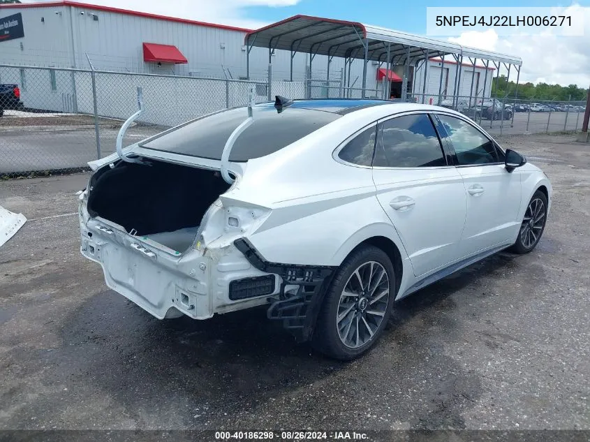 5NPEJ4J22LH006271 2020 Hyundai Sonata Sel Plus