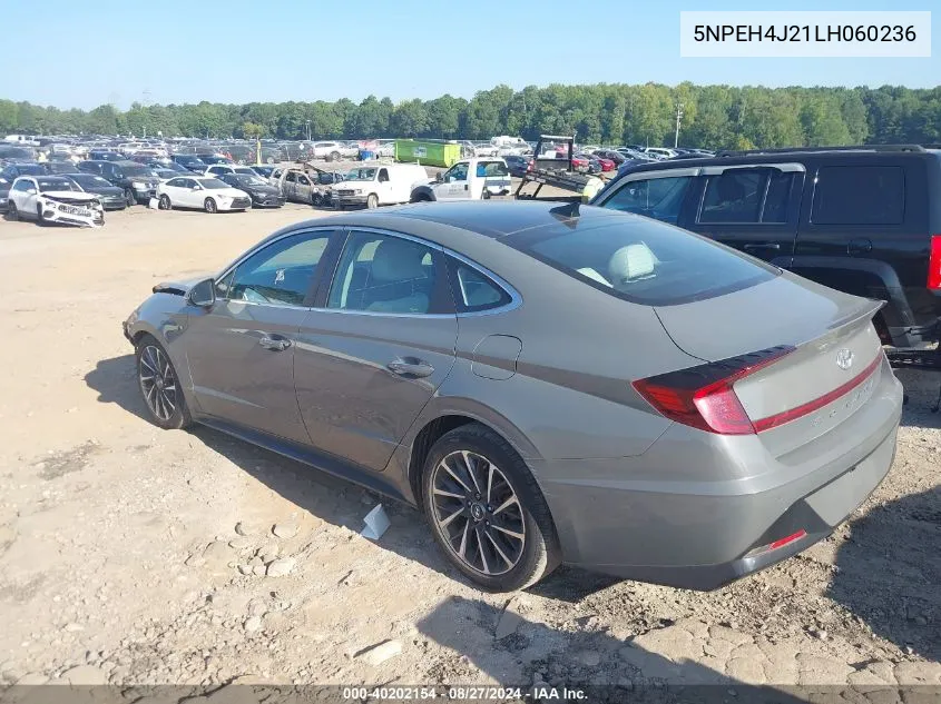 5NPEH4J21LH060236 2020 Hyundai Sonata Limited