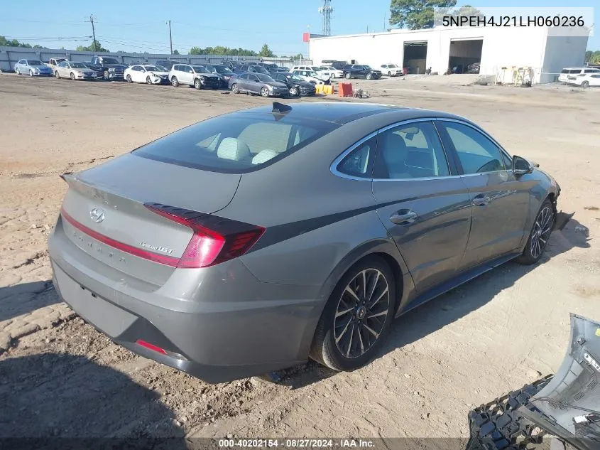 5NPEH4J21LH060236 2020 Hyundai Sonata Limited