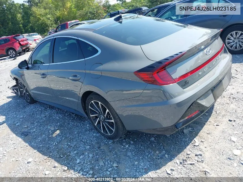 2020 Hyundai Sonata Sel Plus VIN: 5NPEJ4J26LH023185 Lot: 40213902