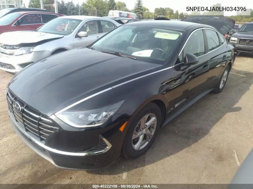 2020 Hyundai Sonata Se VIN: 5NPEG4JA0LH034396 Lot: 40222108