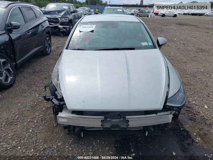 5NPEG4JA0LH015394 2020 Hyundai Sonata Se