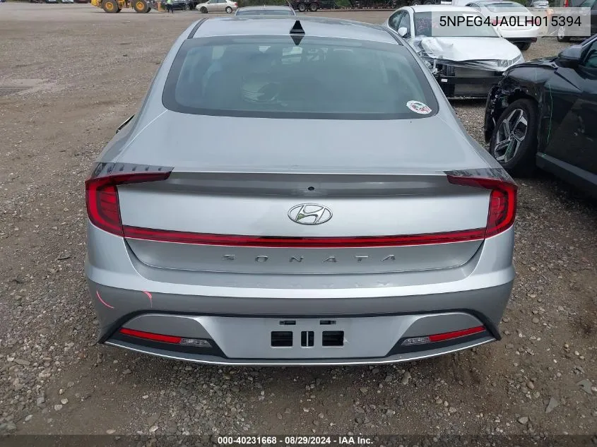 2020 Hyundai Sonata Se VIN: 5NPEG4JA0LH015394 Lot: 40231668