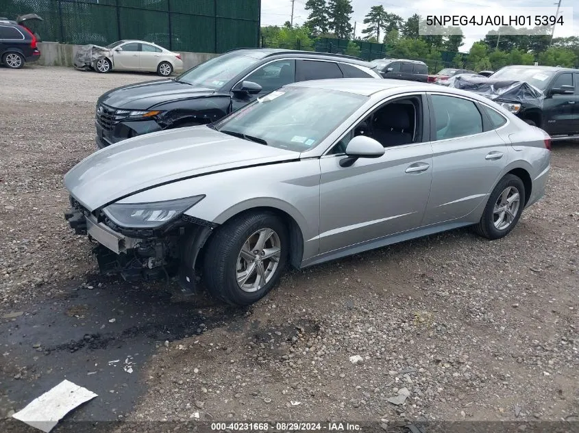 5NPEG4JA0LH015394 2020 Hyundai Sonata Se