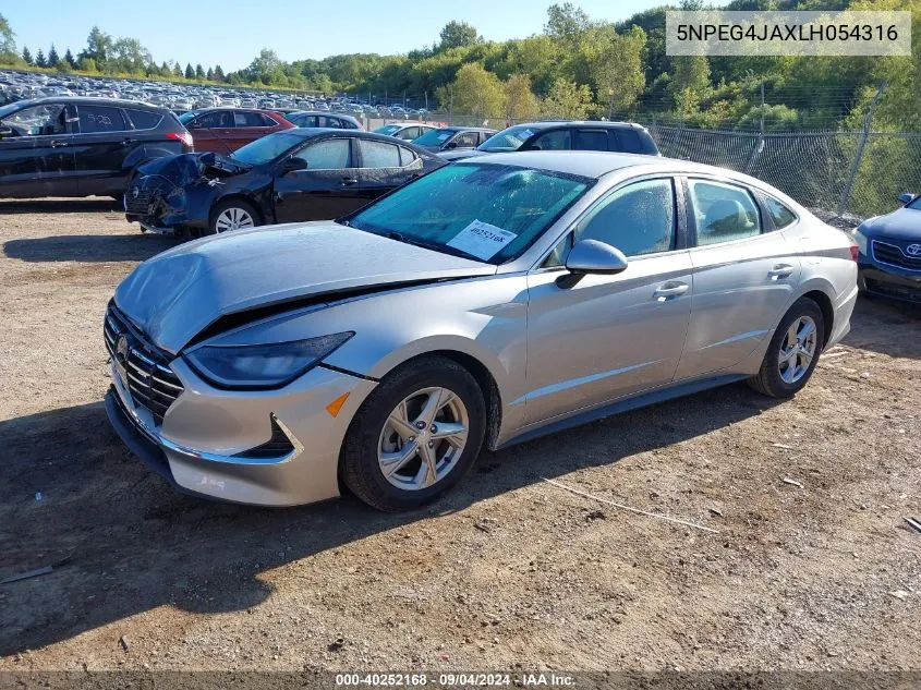 2020 Hyundai Sonata Se VIN: 5NPEG4JAXLH054316 Lot: 40252168