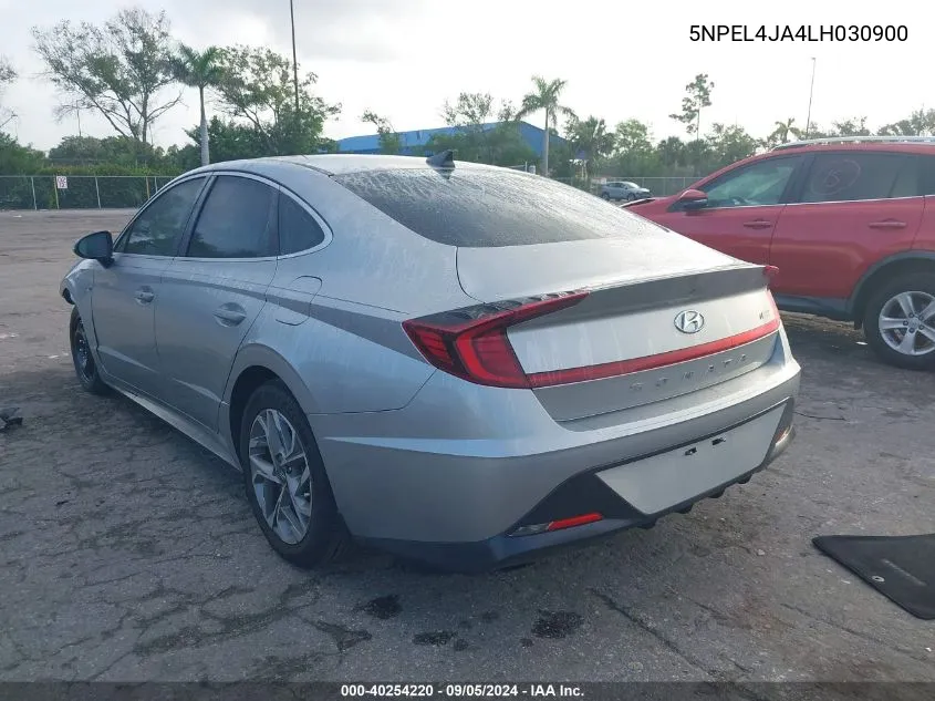 2020 Hyundai Sonata Sel VIN: 5NPEL4JA4LH030900 Lot: 40254220