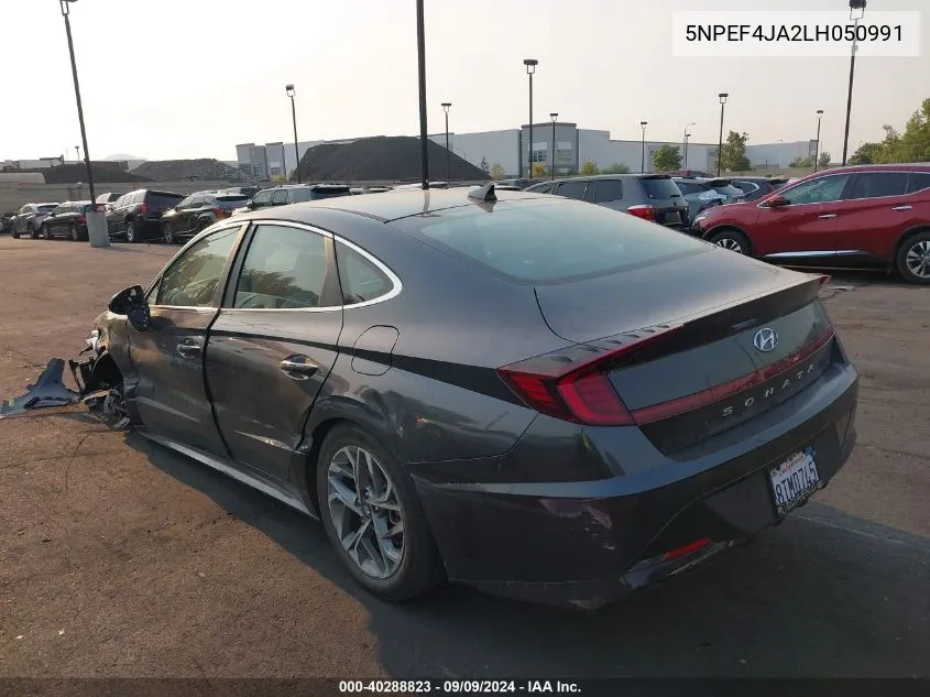 5NPEF4JA2LH050991 2020 Hyundai Sonata Sel