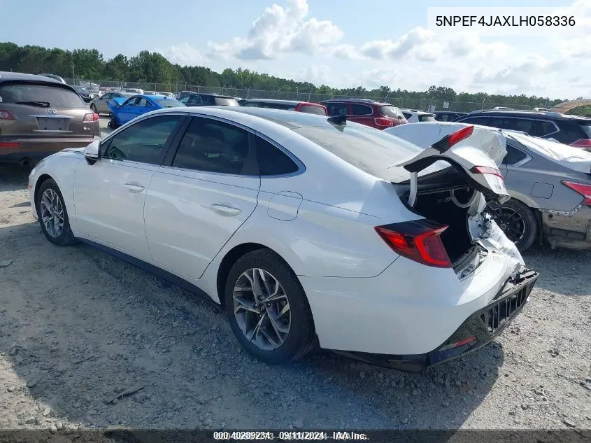 5NPEF4JAXLH058336 2020 Hyundai Sonata Sel