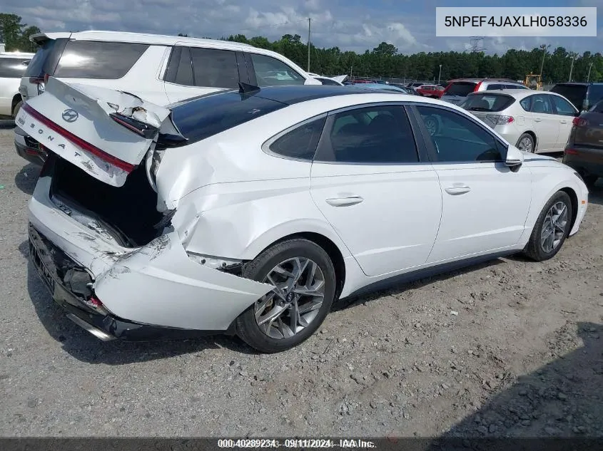 5NPEF4JAXLH058336 2020 Hyundai Sonata Sel