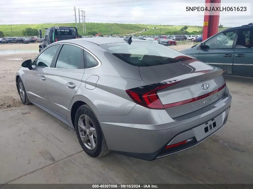 2020 Hyundai Sonata Se VIN: 5NPEG4JAXLH061623 Lot: 40307006