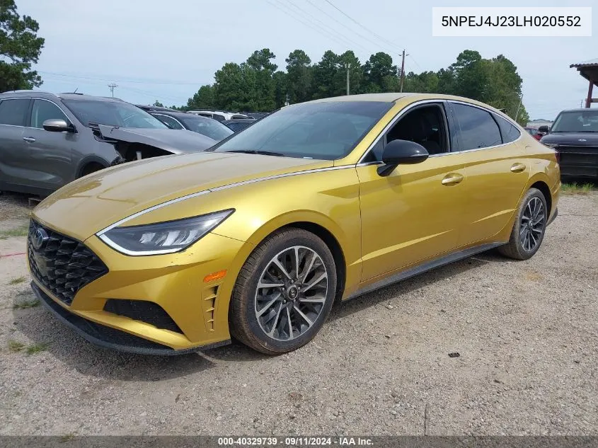 2020 Hyundai Sonata Sel Plus VIN: 5NPEJ4J23LH020552 Lot: 40329739