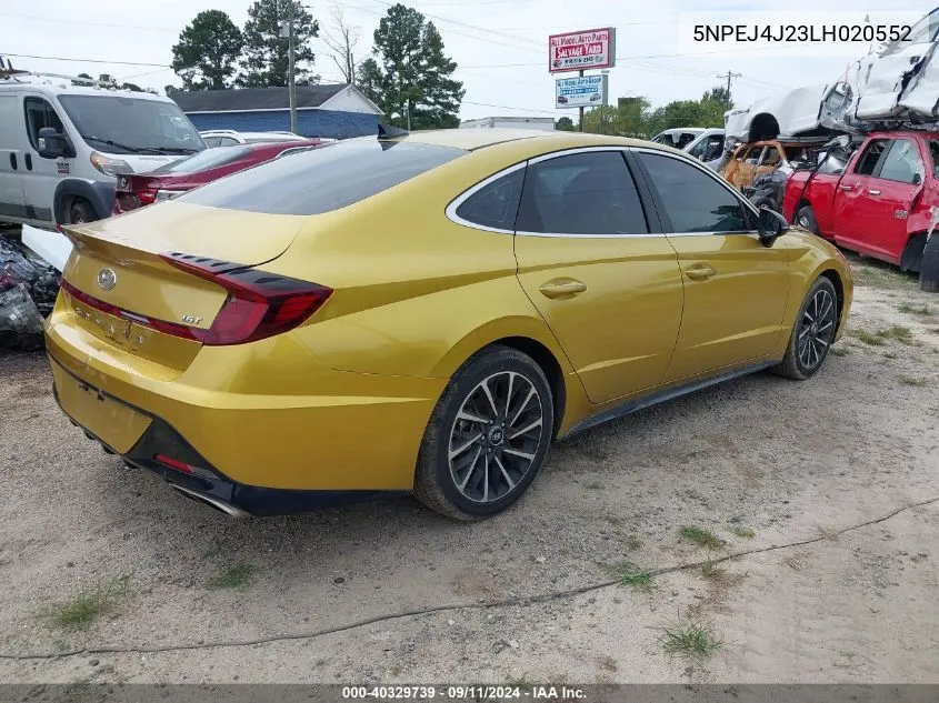 2020 Hyundai Sonata Sel Plus VIN: 5NPEJ4J23LH020552 Lot: 40329739