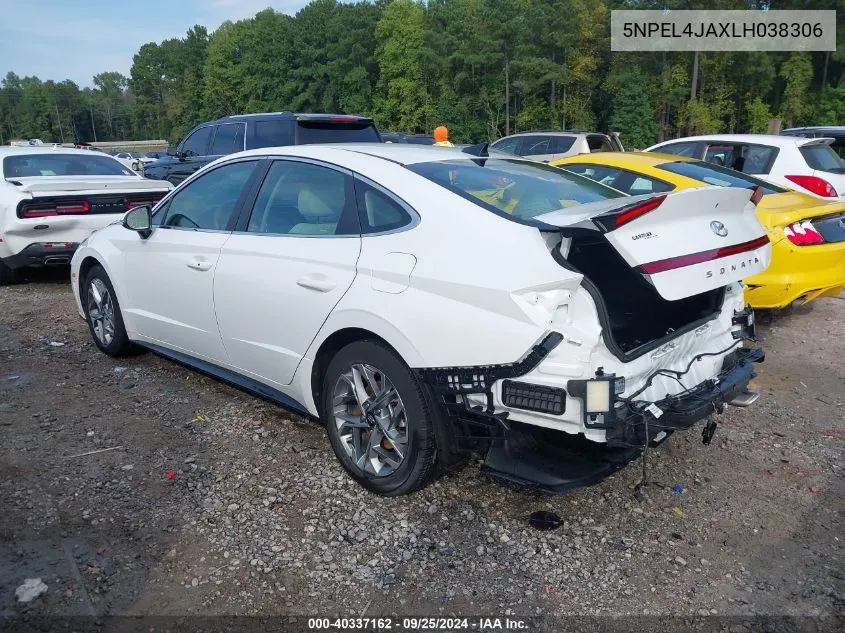 5NPEL4JAXLH038306 2020 Hyundai Sonata Sel