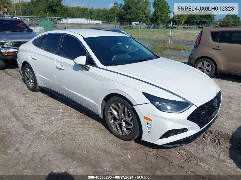 2020 Hyundai Sonata Sel VIN: 5NPEL4JA0LH012328 Lot: 40353260