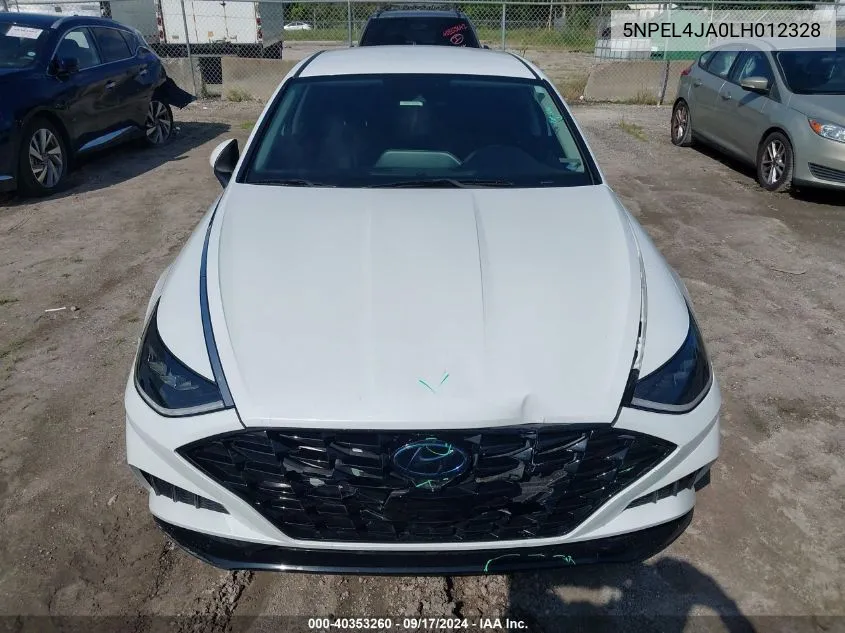 2020 Hyundai Sonata Sel VIN: 5NPEL4JA0LH012328 Lot: 40353260